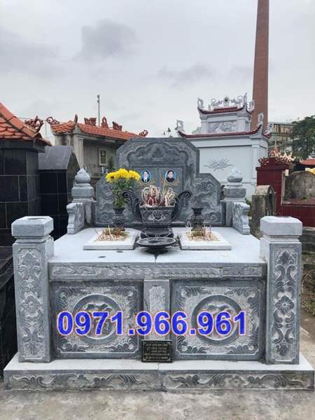 mẫu mộ đá đôi tự nhiên dòng họ bán trà vinh, giá rẻ 833-image-3