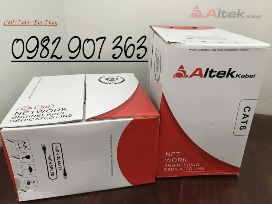 Cáp mạng CAT.6 UTP 4 pair 23AWG 305m Altek Kabek-image-5