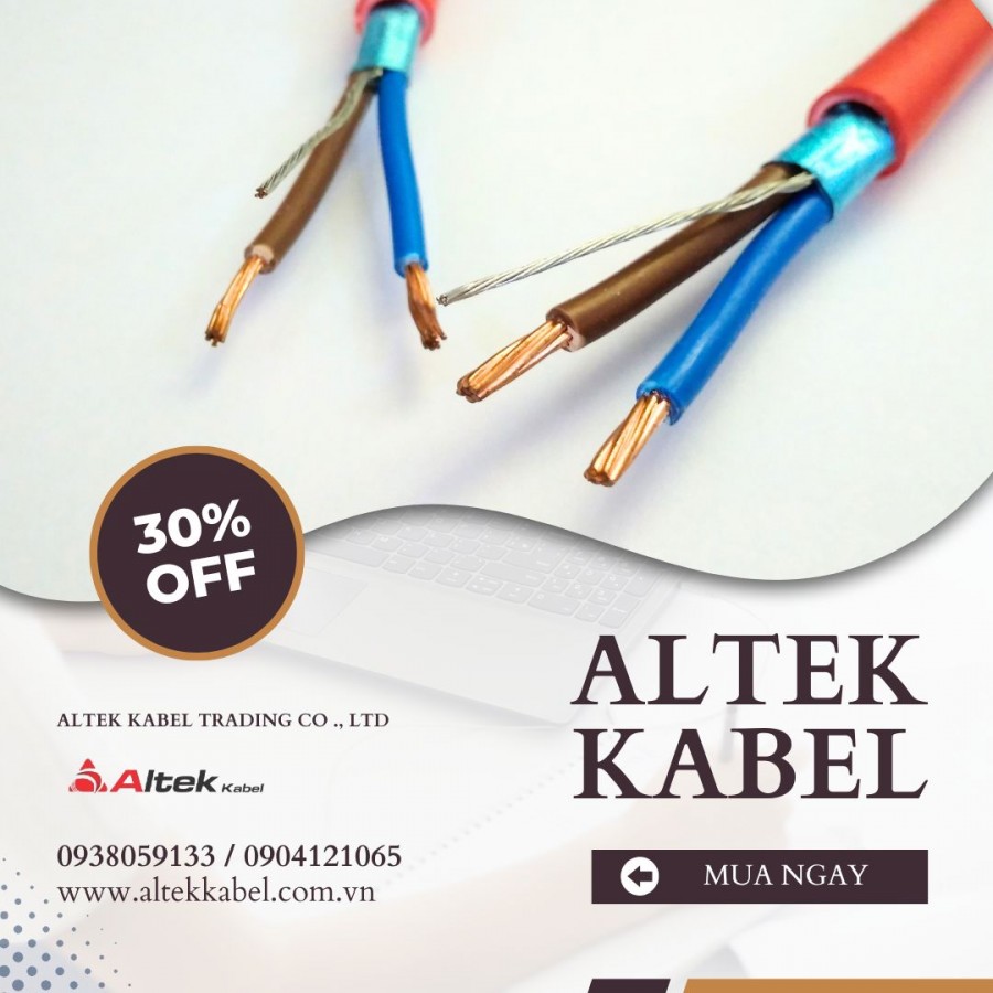 Cáp Chống Cháy Chống nhiễu Altek Kabel 2Cx1.0mm2/1.5mm2/2.5mm2-image-2
