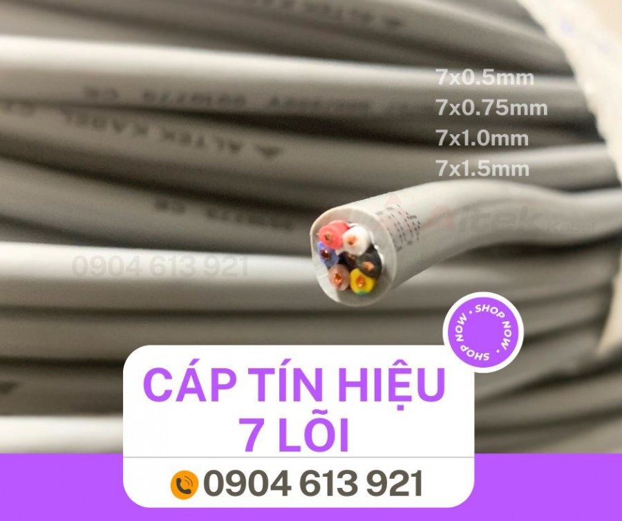 Cáp điều khiển, cáp tín hiệu 7 lõi Đà Nẵng, Hồ Chí Minh, Hà Nội-image-3