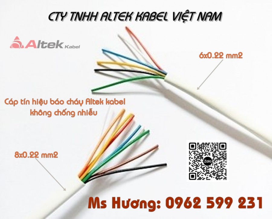 Cáp báo cháy, chậm cháy Altek kabel 0.22mm2-image-5