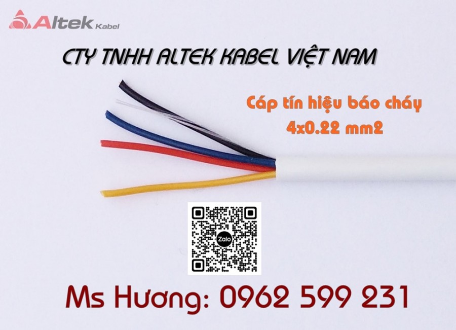 Cáp báo cháy, chậm cháy Altek kabel 0.22mm2-image-3