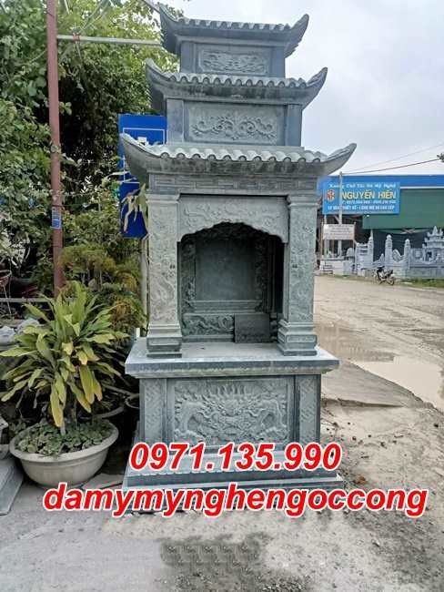 Quảng Ninh mẫu cây hương thờ đá xanh đẹp bán tại Quảng Ninh - Xây, Lắp Đặt-image-5