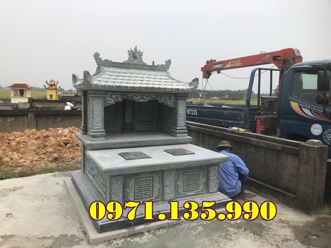 98- Mẫu mộ đôi bằng đá đẹp bán tại hà nội - mộ đôi đá tự nhiên-image-2