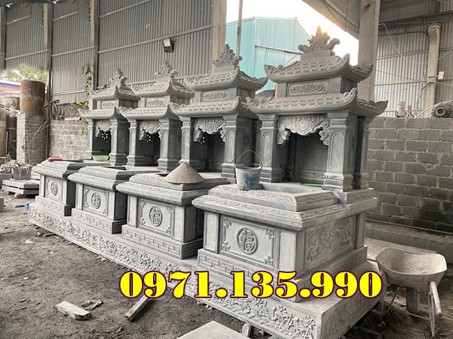 95- Xây Lắp Đặt Trọn Gói Mộ Đôi Bằng Đá Đẹp Tại Lạng Sơn-image-2