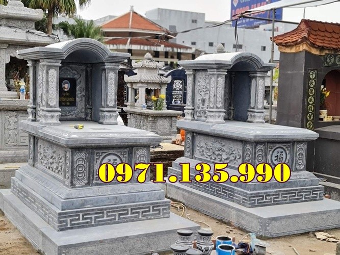 98- Mẫu mộ đôi bằng đá đẹp bán tại hà nội - mộ đôi đá tự nhiên-image-5