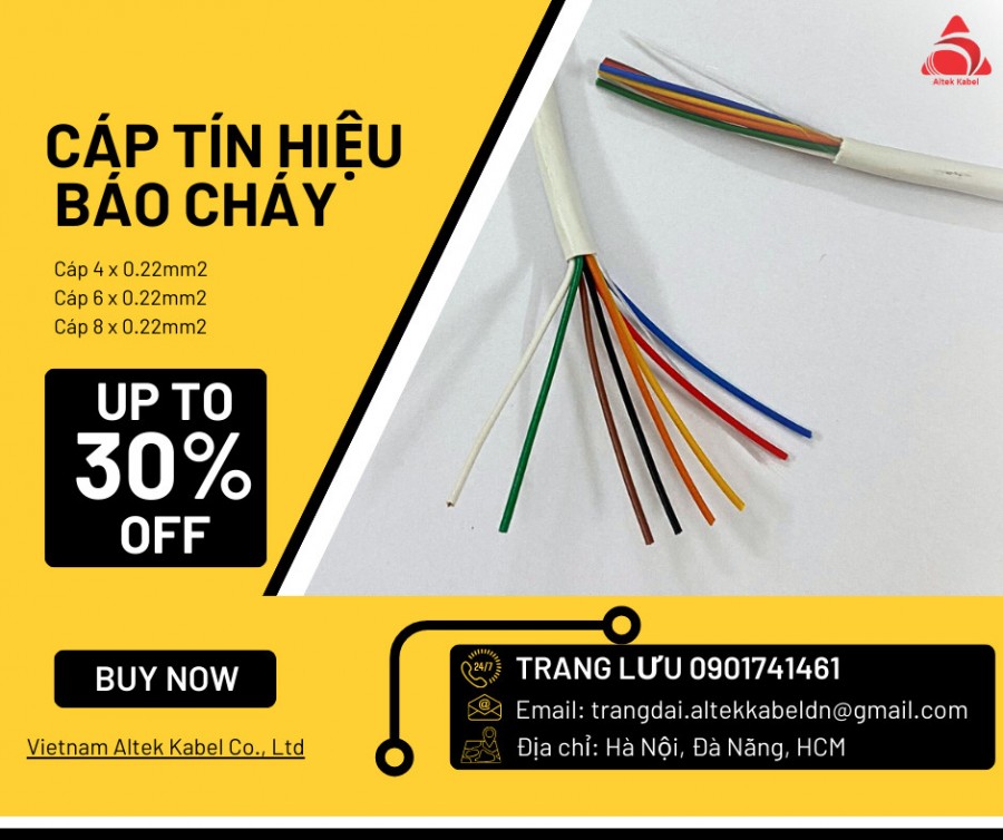 Dây cáp tín hiệu 4x0.22mm, 6x0.22mm, 8x0.22mm Altek Kabel-image-5