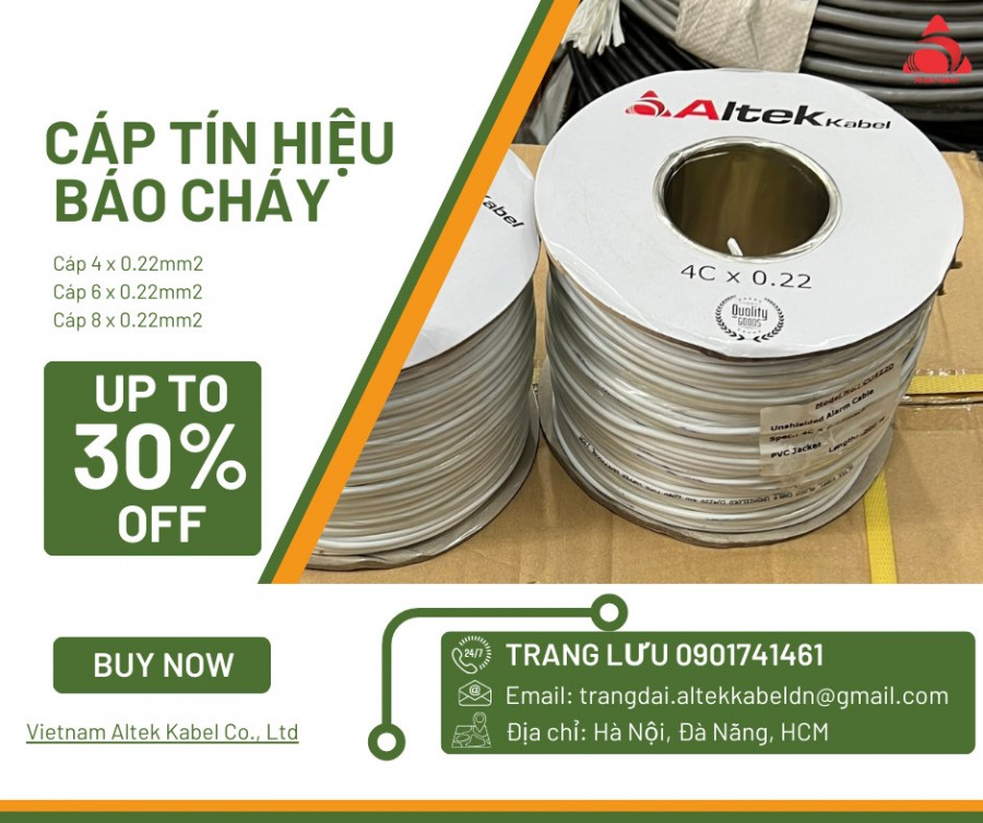 Dây cáp tín hiệu 4x0.22mm, 6x0.22mm, 8x0.22mm Altek Kabel-image-3