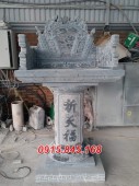mẫu bàn thờ thiên đá nguyên khối bán khánh hoà, thổ địa 3445