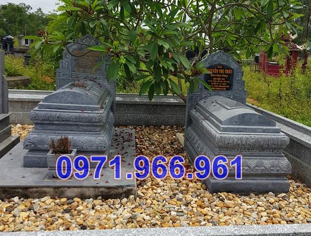 mẫu mộ tam cấp đá đôi nghĩa trang bán thanh hoá, phu thê 362-image-3