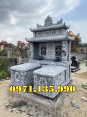 58- Mẫu mộ đôi bằng đá đẹp bán tại Vũng Tàu - mộ đôi đá tự nhiên