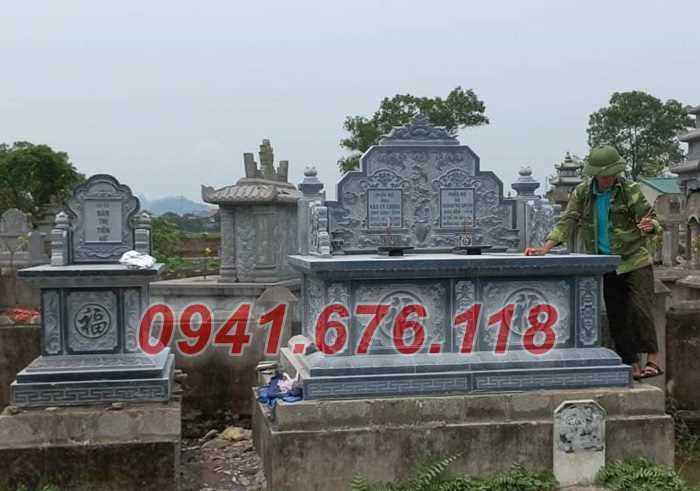 39 Mẫu mộ đá đẹp bán hải dương - ông bà bố mẹ gia đình-image-5