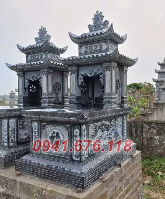 40 Mộ đá đẹp bán hà nội - 30 mộ ông bà ba má gia đình bằng đá-image-5