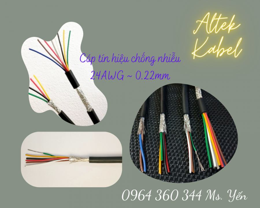 Dây tín hiệu chống nhiễu 2 4 6 8x0.22 Altke Kabel-image-5