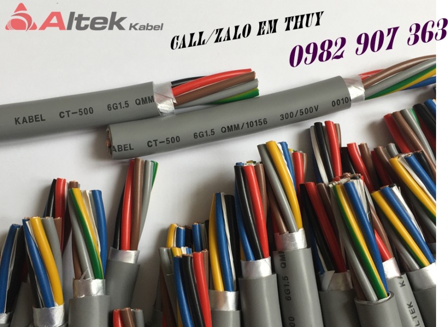 Cáp điều khiển 6 lõi 6x0.5, 6x0.75, 6x1.0, 6x1.5 không chống nhiễu, có lưới chốn-image-3