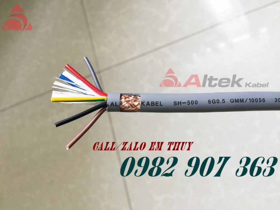 Cáp điều khiển 6 lõi 6x0.5, 6x0.75, 6x1.0, 6x1.5 không chống nhiễu, có lưới chốn-image-2