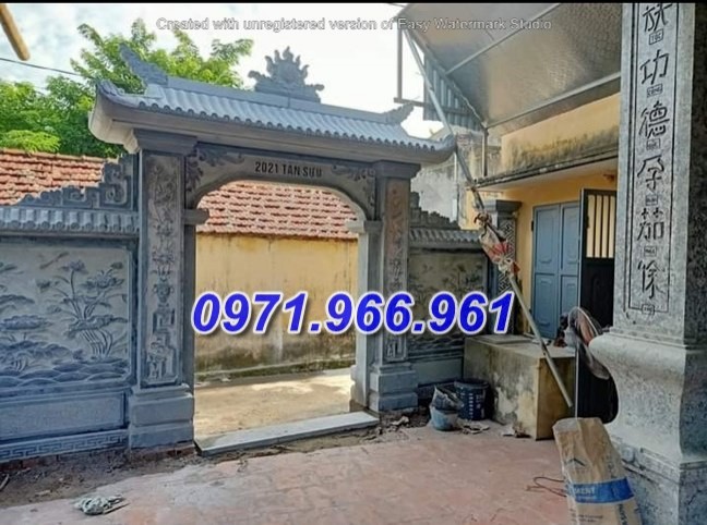 mẫu cổng đá đẹp bán an giang – tam quan tứ trụ-image-5