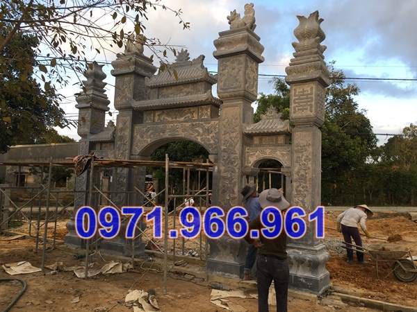 mẫu cổng đá đẹp bán an giang – tam quan tứ trụ-image-3