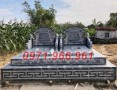 mẫu mộ đá đôi thờ tro cốt đẹp bán an giang, ông bà 5681