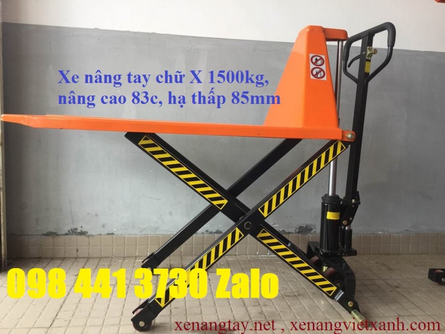 Xe nâng tay ziczac 1500kg cao 83cm khuyến mãi giá sốc-image-5