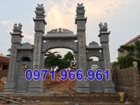 mẫu cổng đá đẹp bán cao bằng – nhà thờ nghĩa trang 45