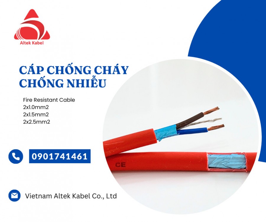 Dây tín hiệu chống cháy chống nhiễu Altek Kabel 2 lõi-image-5