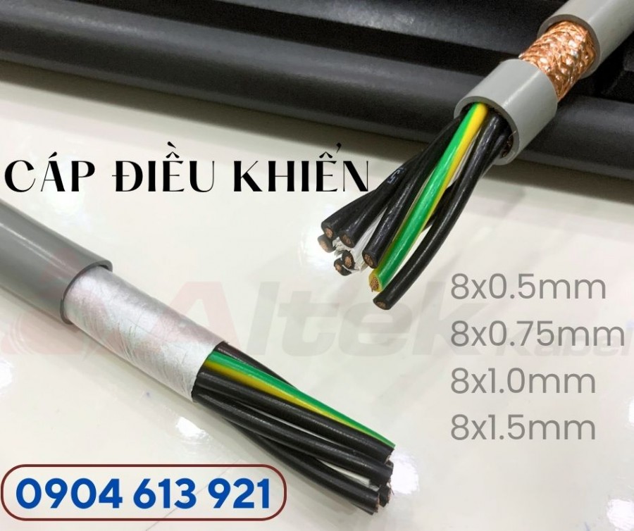 Cáp điện 8 lõi, cáp tín hiệu 8 lõ 0.75mm chống nhiễu Đà Nẵng, HN, HCM-image-3