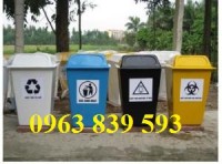 Bán thùng rác nhựa công nghiệp 100L-120L-240L-660L làm theo yêu cầu.