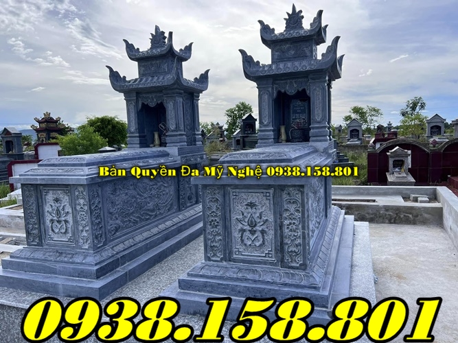 Đắk Nông bán mộ đá 1 mái đẹp - Mộ 2 mái, mái vòm-image-3
