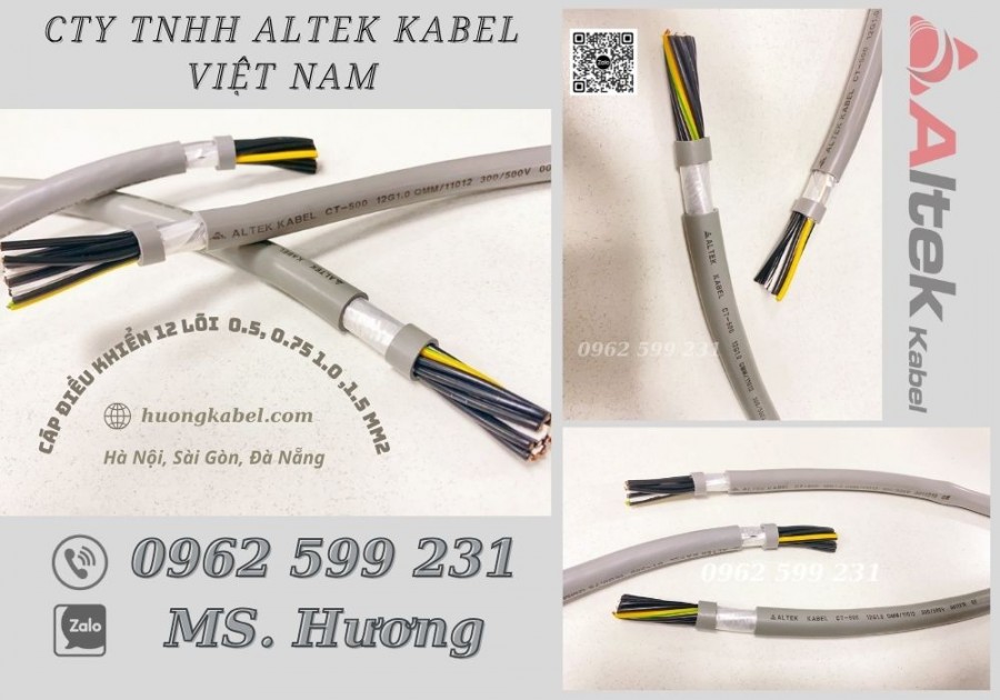 Cáp 12 lõi, Cáp điều khiển Altek kabel rvv, rvvp giá sỉ-image-2