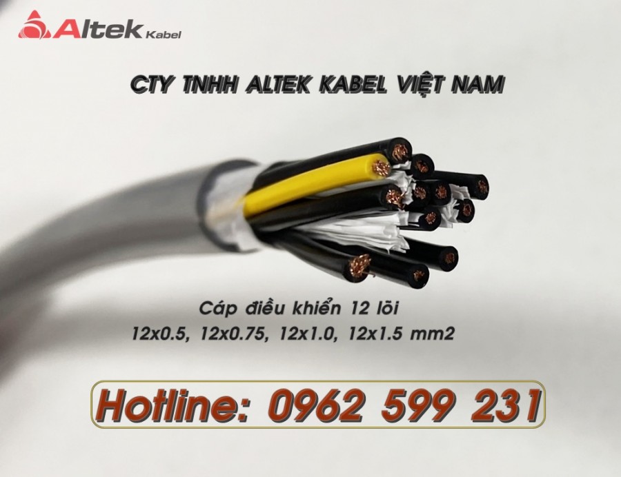 Cáp 12 lõi, Cáp điều khiển Altek kabel rvv, rvvp giá sỉ-image-5