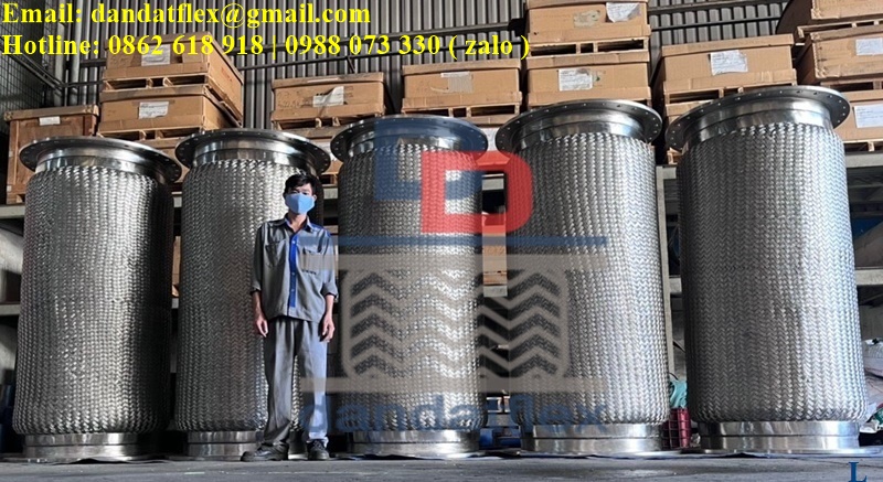 Khớp nối mềm chống rung mặt bích thép - inox 304 - inox 316-image-3