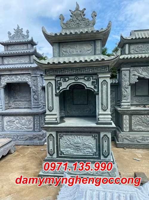 Vĩnh Long mẫu bàn thờ thiên thờ đá xanh đẹp bán tại Vĩnh Long - lăng mộ-image-3