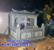 mẫu mộ đá đôi tôn tạo đẹp bán tại Vĩnh Long