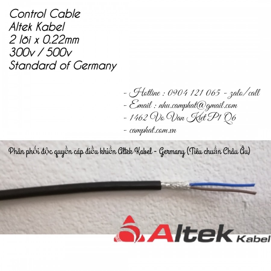 Cáp tín hiệu chống nhiễu 2c / 4c / 6c / 8c x 0.22mm Altek Kabel (Standard of Ger-image-3