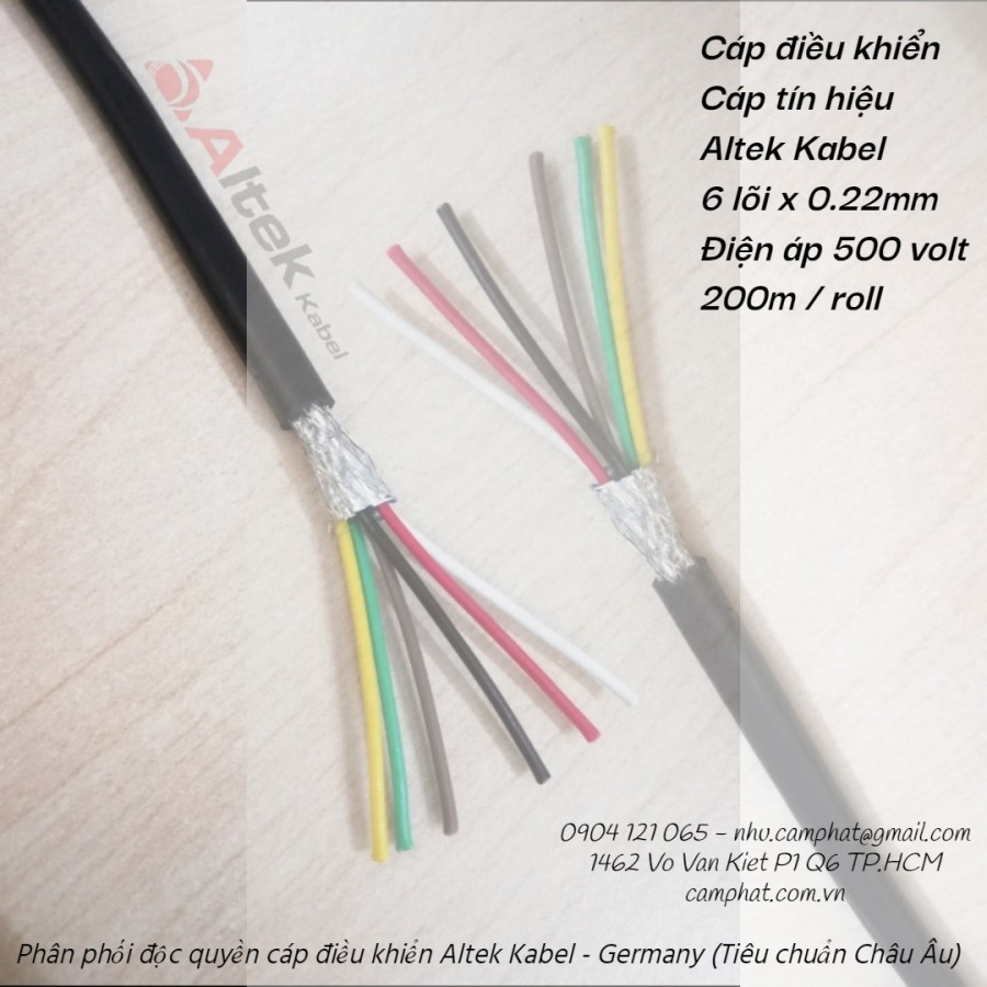 Cáp tín hiệu chống nhiễu 2c / 4c / 6c / 8c x 0.22mm Altek Kabel (Standard of Ger-image-5