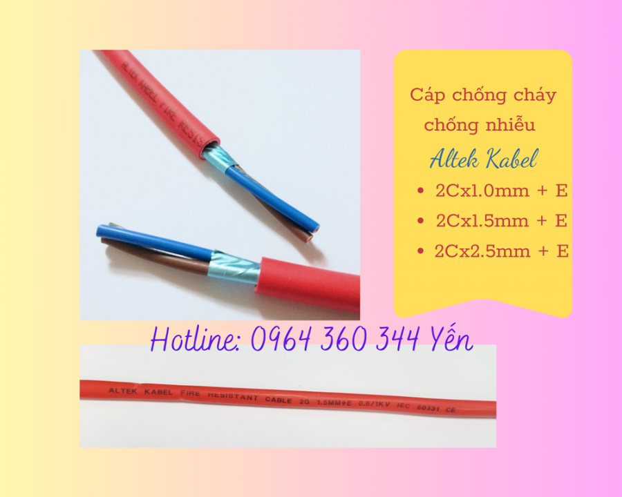 Dây tín hiệu báo cháy chống cháy chống nhiễu1 Pair 16AWG-image-3