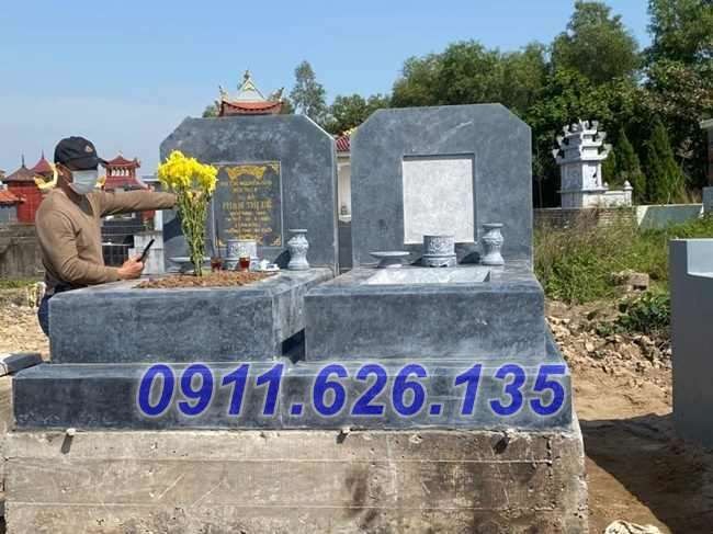 bán + mẫu mộ đá đôi phu thê đẹp khánh hòa-image-5