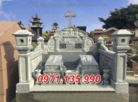 Thái Bình Mẫu lăng mộ đá gia đình công giáo đẹp bán tại Thái Bình - đạo thiên ch