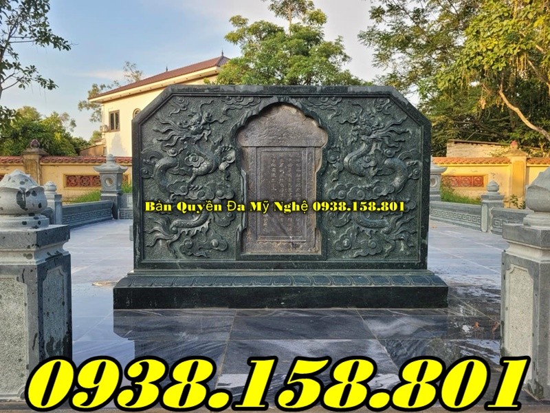 Bà Rịa vũng Tàu bình phong đá nhà thờ họ - bán cuốn thư nhà thờ họ bằng đá-image-2