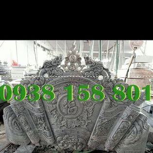 Bà Rịa vũng Tàu bình phong đá nhà thờ họ - bán cuốn thư nhà thờ họ bằng đá-image-3