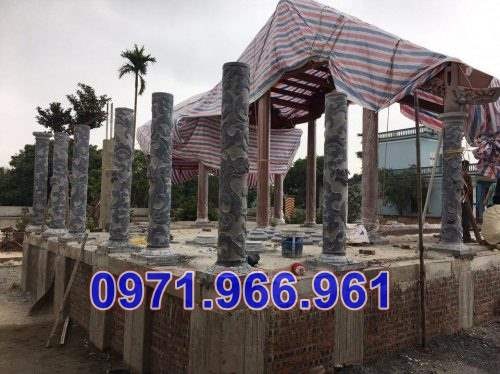 Mẫu cột đá đồng trụ nhà thờ đẹp bán tại phú yên - cột đá hiên nhà từ đường-image-2