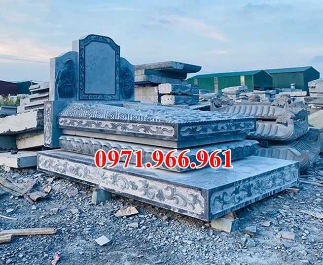 Mẫu mộ đá đôi đẹp bán tại bắc kạn - mộ đôi đơn giản, ông bà bố mẹ-image-2