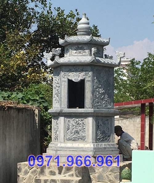 Mẫu mộ tháp đá đẹp bán tại đà nẵng - mộ tháp phật giáo để tro cốt-image-3