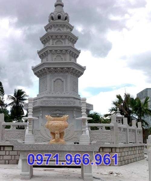Mẫu mộ tháp đá đẹp bán tại đà nẵng - mộ tháp phật giáo để tro cốt-image-2