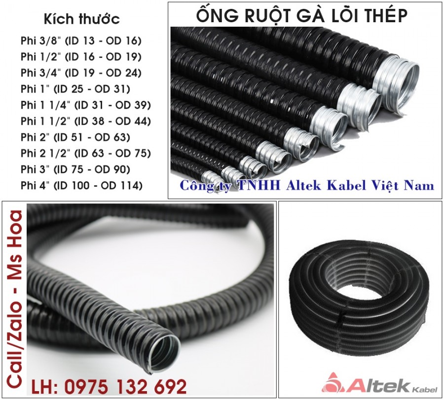 Ống ruột gà phi 1” đường kính trong 25mm, đường kính ngoài 31mm-image-3
