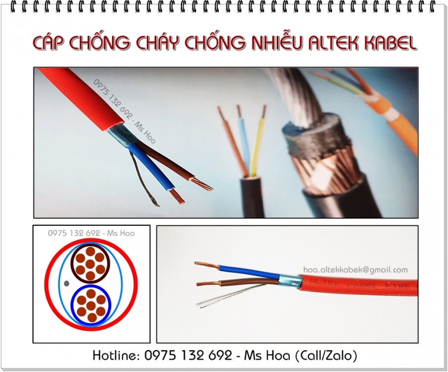 Dây tín hiệu chống cháy 2x1.0, cáp nguồn chống cháy 2x1.0-image-3