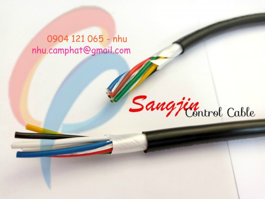 Cáp điều khiển Sangjin loại 1 có lưới chống nhiễu-image-2