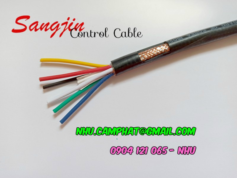 Cáp điều khiển Sangjin loại 1 có lưới chống nhiễu-image-3