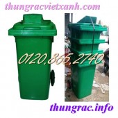 Thùng rác 120 lít nắp hở, thùng rác 240 lít nắp hở giá siêu rẻ call 01208652740